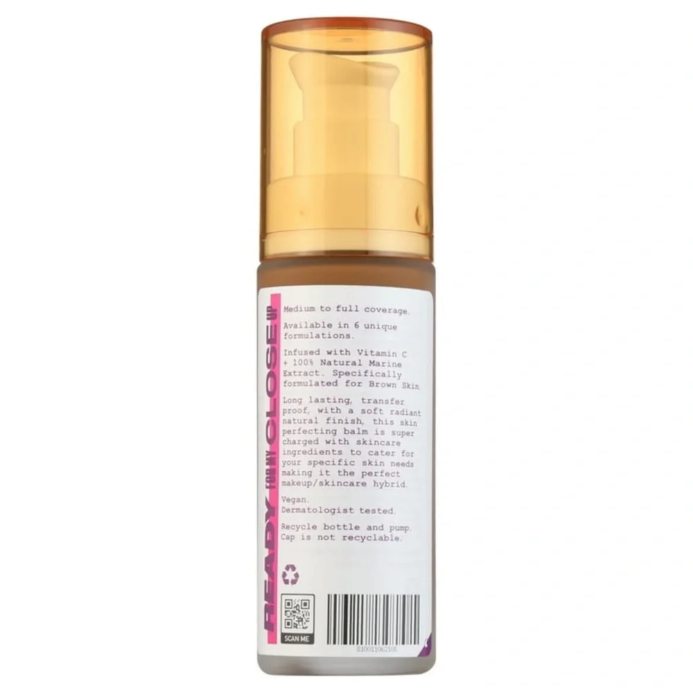 NEW Uoma by Sharon C, Flawless IRL Skin Perfecting Foundation - Brown Sugar T3‎
